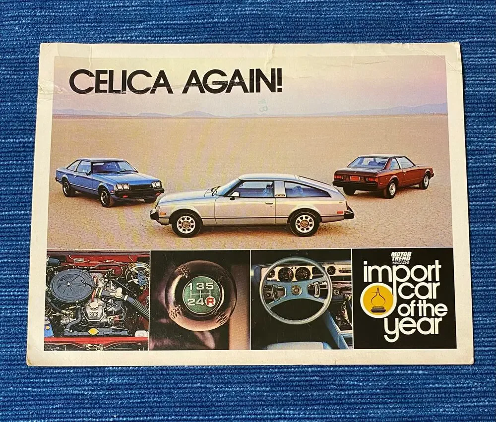 Vtg 1978 Toyota Celica GT Liftback Advertising Promo Oversized Dealer Postcard